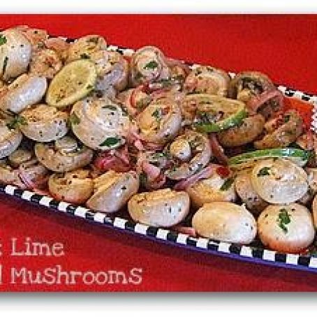 Chipotle and Lime Marinated Mushrooms