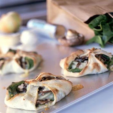 Spinach Calzones with Blue Cheese