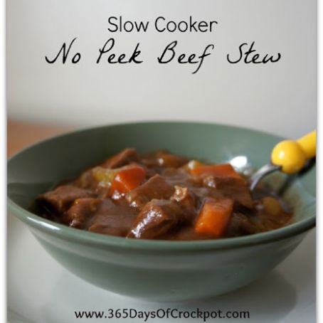 No Peek Beef Stew (Slow Cooker)