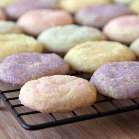 Lemon Sugar Cookies with Sandy's Colored Sugar