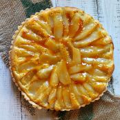 French Pear Tart Bourdaloue With Apricot Glaze
