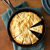 Cheesy Garlic Herb Quick Bread  (Skillet Bread or Muffins)