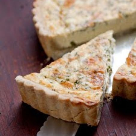 Herbed Quiche with Blue Cheese