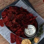 Beet Chips aka Rose Petal Chips
