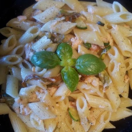 Salmon with Penne