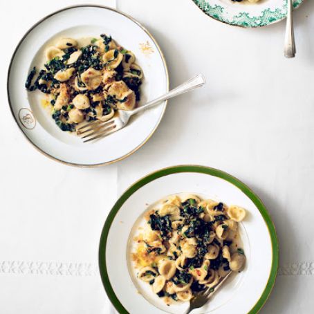 Orecchiette with Kale and Breadcrumbs