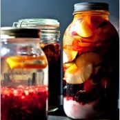 BRANDIED PLUMS w/CINNAMON & VANILLA