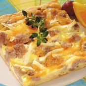 Sausage-Tater Crescent Pizza