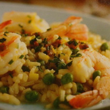 Shrimp Risotto with Chive Gremolata