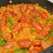 CROCKPOT JAMBALAYA AND RICE