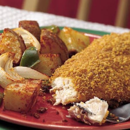 Corn-Crisped Chicken and Potato Dinner