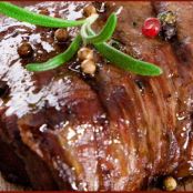 SIRLOIN STEAKS WITH MIXED PEPPERCORNS