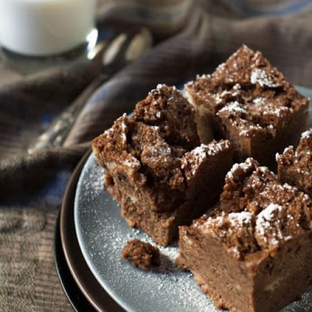 dessert - Slow Cooker Chocolate Bread Pudding with Cranberries