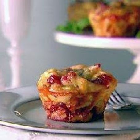 Linguine and Prosciutto Frittatas