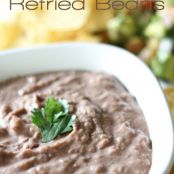 dip - refried beans - slow cooker