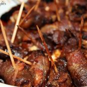 Bacon Wrapped Dates Stuffed with Cream Cheese*