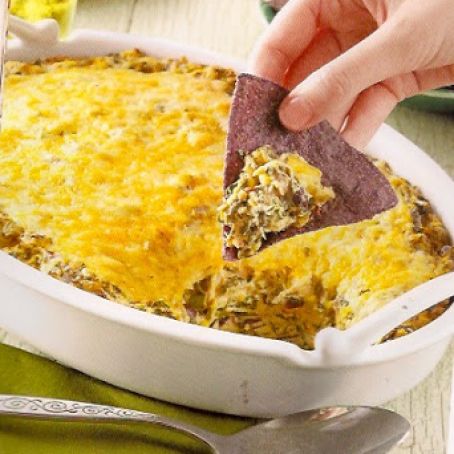 Mexican Spinach Dip with chipotles