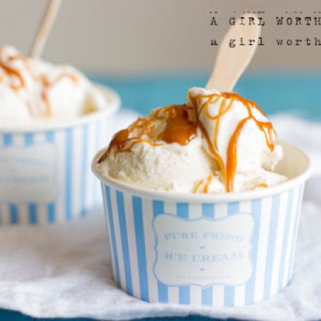 ice cream - salted caramel ice cream