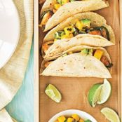 Fish Tacos with Mango-Avocado Salsa
