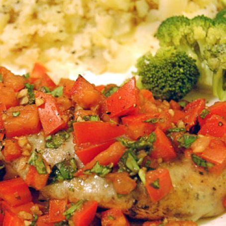 Balsamic Baked Bruschetta Chicken