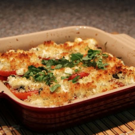 Tomato and Goat Cheese Gratin