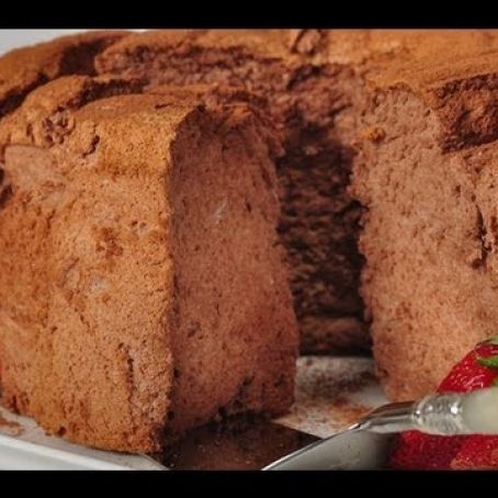 Dessert, Cake: Chocolate Angel Food Cake from Mix