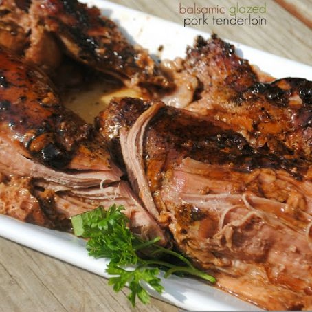 Balsamic Glazed Pork Tenderloin for Crockpot