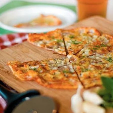 Low Carb Pan Fried Pizza Cheese