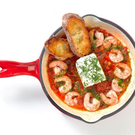 Shrimp Saganaki