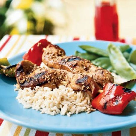Chicken Skewers with Soy-Mirin Marinade