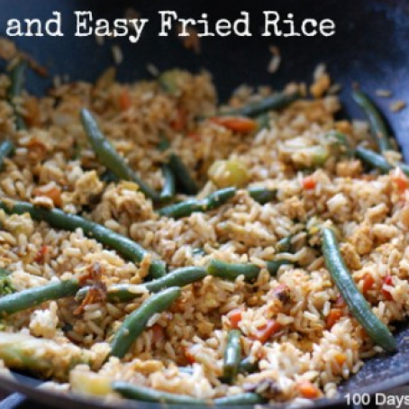 Super Quick and Easy Vegetable Fried Rice