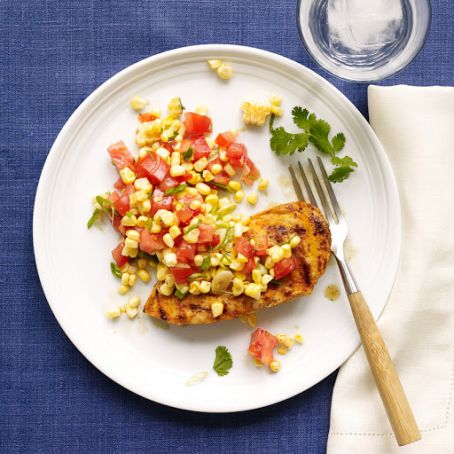 Pan-Seared Chicken Cutlets With Summer Corn Succotash
