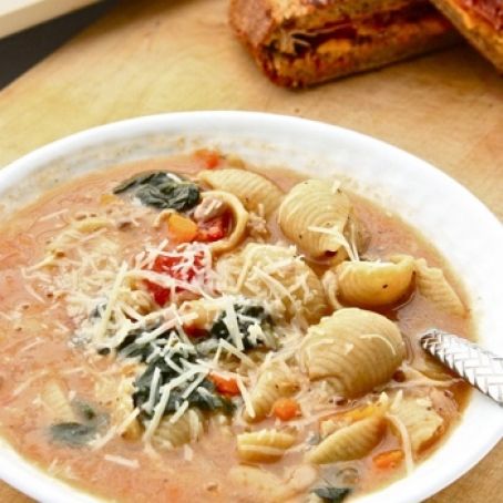 A rustic Tuscan-style Sausage Soup
