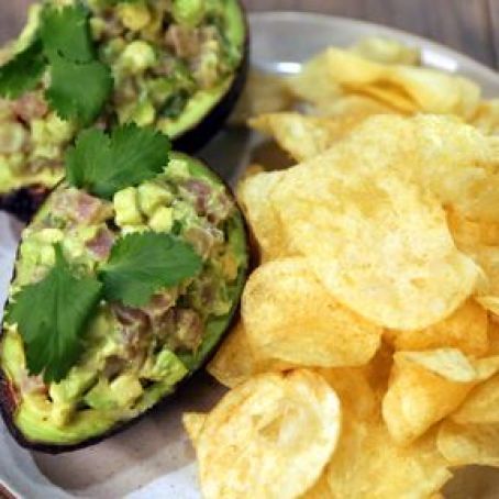 Tuna Tartare-Stuffed Avocado