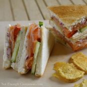 Smoked Salmon Club Sandwich