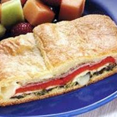 Double-Cheese and Prosciutto Calzone