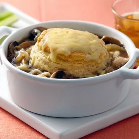 French Onion-Chicken Pot Pies