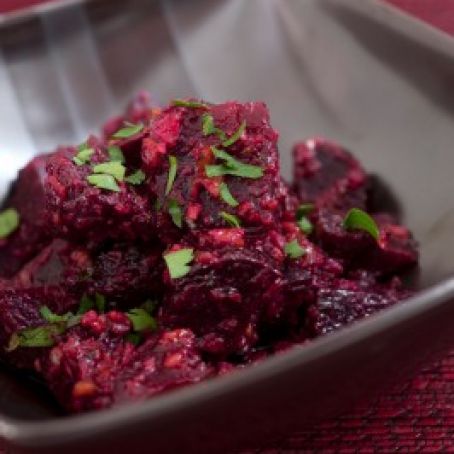 Beets with Garlic-Walnut Sauce