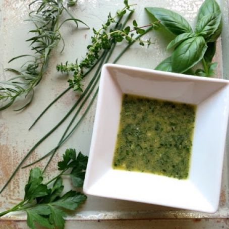 White Balsamic Herb Vinaigrette (Oil-free)