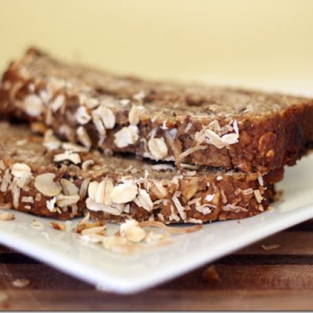 Coconut and Oat Banana Bread