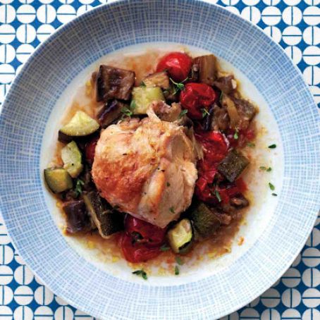 Roasted Chicken Breasts with Ratatouille
