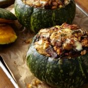 Cheesy Pumpkins With Sunchokes and Porcini