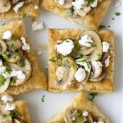 Mini Mushroom and Goat Cheese Tarts