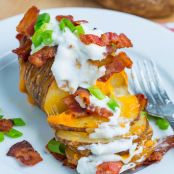 Fully Loaded Hasselback Potatoes