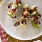 Appetizers (Caramel Apple & Brie Skewers)