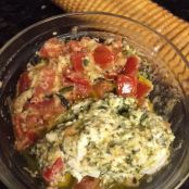 Pesto Cream Cheese with Tomato Relish Appetizer
