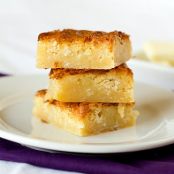 White Chocolate Coconut Brownies