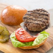 Gas-Grilled Hamburgers