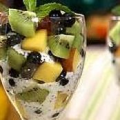 Fresh Fruit Parfait with Lemon-Poppy Seed Yogurt