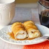 Pumpkin Spice Crepes with a Cinnamon Mascarpone Filling